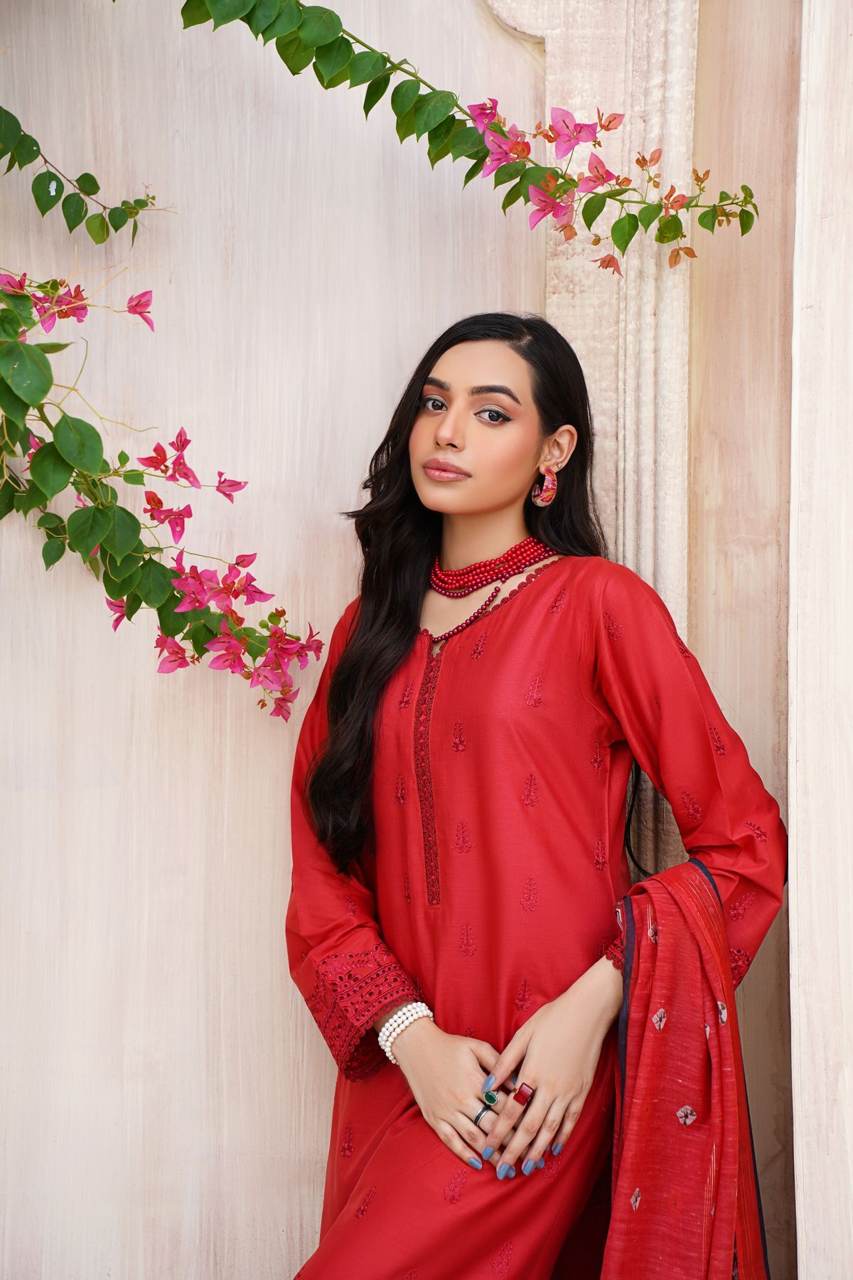 Fancy Pakistani ladies suit stitched for a special occasion